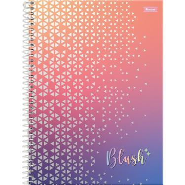 Imagem de Caderno Universitário Capa Dura 1 Matéria 80 Folhas Foroni Espiral Rose Gold