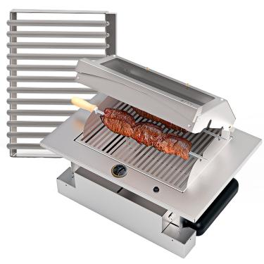 Imagem de Cheglp Assador Cooktop a gas de embutir 70x48x30cm glp