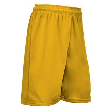 Imagem de CHAMPRO Short de poliéster com costura interna Power 17,78 cm - dúzia (12), adulto GG, dourado