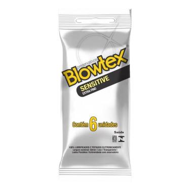Imagem de Preservativo Blowtex Lubrificado Sensitive - 1 Embalagem com 6 Unidades