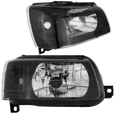 Imagem de Farol Fiat Uno Fiorino 2004 Até 2013 Mascara Negra
