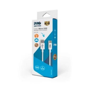 Imagem de Cabo carregador e dados usb v8 c 2.4 a 1m caus100c proeletronic - RMJ