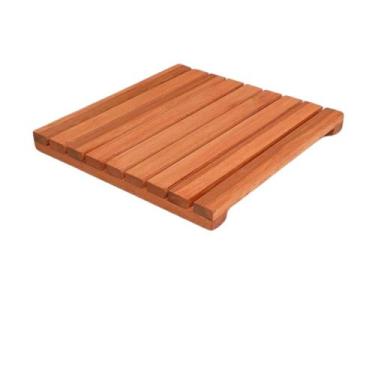 Imagem de Deck De Madeira Modular 45x45 cm Réguas 4 cm Neonx Com Pintura, Osmoco