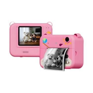Imagem de Câmera Digital Infantil Com Impressão Instantânea, Câmera Pequena Port