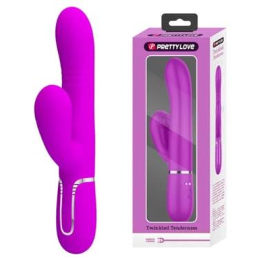 Imagem de Vibrador Ponto G Mariana 7 Modos De Estimulação E 4 Modos De Vai E Vem Prazer Intenso Orgasmo Duplo [ROXO]