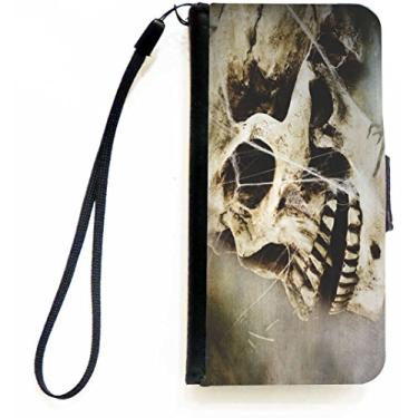 Imagem de Rikki Knight Capa carteira flip Skull in Stones com aba magnética para Apple iPhone 5c