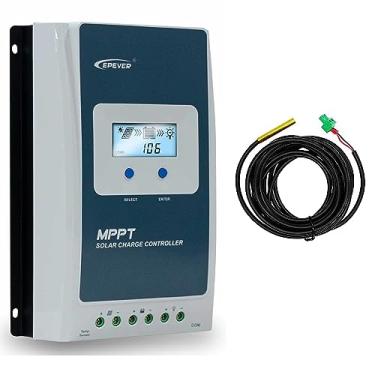 Imagem de EPEVER 30A MPPT Controlador de Carregador Solar com Sensor de Tempretura 12V 24V Auto Indentify Aplicar para Lítio Ácido de Chumbo LiFePO4 (Tracer3210AN + USB + Sensor de Tempretura)