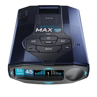 Imagem de Escort Max 360 Mkii Radar e Detector de Laser Bluetooth Habilitado, Setas Direcionais de 360°, Alcance Excepcional, Alertas Compartilhados, Compatível com Apple Carplay e Android Auto, Preto
