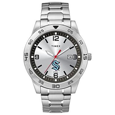 Imagem de Timex Tribute Relógio masculino Citation 42 mm quartzo com pulseira de aço inoxidável, Seattle Kraken, Relógio de quartzo