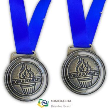 Imagem de Medalha de Honra ao Mérito, Medalha para Competições, 49mm, com Fita d