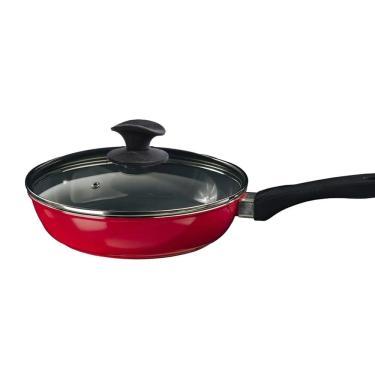 Imagem de Frigideira Vermelho Antiaderente Em Cerâmica Javali Cb 24cm