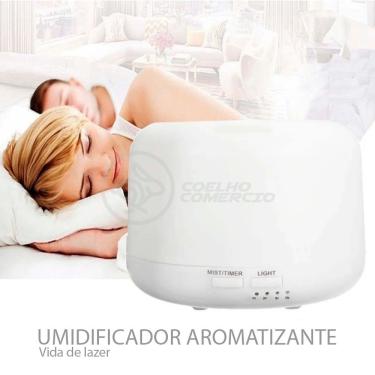 Imagem de Aromatizador Umidificador Eletrônico Luz De Led Rgb 300ml 3