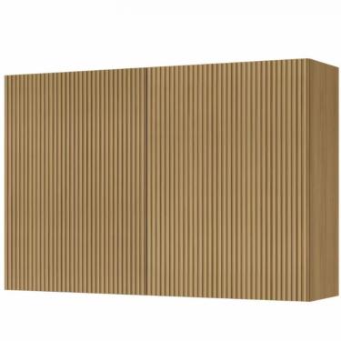 Imagem de Armário Aéreo Nesher Rainha Em Mdf 15mm Com 2 Portas E 1 Pra Nature