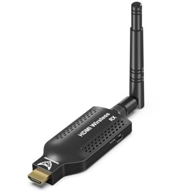 Imagem de DiamondTiger Receptor Hdmi Sem Fio, Extensor De Saída 1080P Com Decodificação 4K, Plug And Play, 150 M/500 Pés, Para Streaming Vídeo Monitor/Projetor Laptop, Pc, Tv Box (Somente Receita Médica)