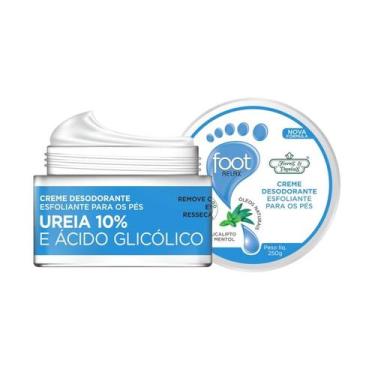 Imagem de Creme Esfoliante Pés Flores & Vegetais 250 gr Ureia 10% e Ácio Glicóli