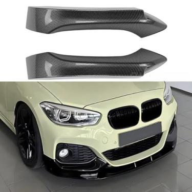 Imagem de Para 1 Series Car Rear Front Bumper Lip Splitters Kit Difuso para 1 Series F20 F21 LCI M Sport 2015-2019 Acessórios de carro (Carbon Look)