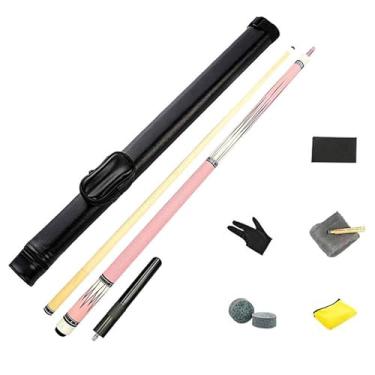 Imagem de Taco de Sinuca Profissional 1/2 em Madeira de Bordo - 147 cm (58 pol.) - Cabeça 13 mm - Boa Qualidade da Madeira e Construção/Montagem Perfeita (Tacos de bilhar e acessórios+ barril box, 13mm)