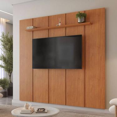 Imagem de Painel para TV Até 75 Polegadas Zeus 100% Mdf com Prateleira Naturallle - Mavaular