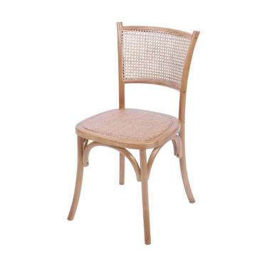 Imagem de Cadeira Or-1149 Em Madeira Com Assento Em Rattan Or Design Madeira Clara