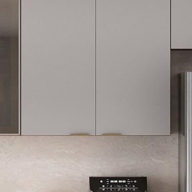 Imagem de Armário 80cm 2 Portas Mdf Dobradiças Slow Motion Lumina Itatiaia Cinamomo/fendi