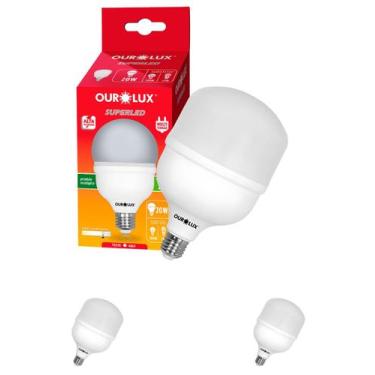 Imagem de 2 Lâmpadas Led de Alta Potência 20w Bivolt E27 Cor da Luz 6500k Branco