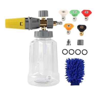 Imagem de Canhão de Lavagem Automóveis - Canhão de Espuma para Hidrolavadora de 1L - Dispensador de Ergonómico com Conexão Rápida e Capacidade Ampliada para Jardim Pátio Deck