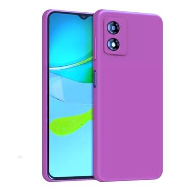 Imagem de Capa Capinha Compatível Motorola Moto G84 Silicone Aveludada (ROXO)