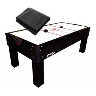 Imagem de MESA DE AERO HOCKEY PRETA 1048 KLOPF + Capa