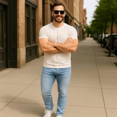 Imagem de Calça Jeans LISA Skinny Masculina Slim Elastano Casual Sport 440 - IRO