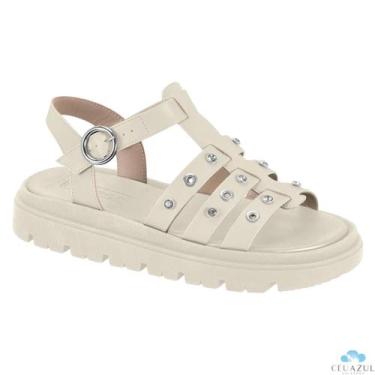 Imagem de Sandália Moleca Dulce María Feminina Tachas Estilo Rock Casual Confort