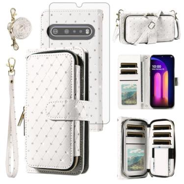 Imagem de Asuwish Capa de telefone para LG V60 ZSZXLLB EUA branca