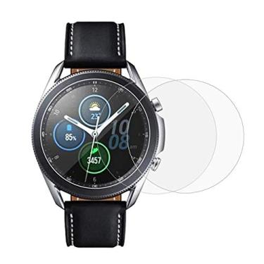 Imagem de VIESUP Protetor de tela para Samsung Galaxy Watch3 (41 mm), dureza 9H 2,5D vidro temperado de alta transparência antiarranhões para Galaxy Watch 3 (41 mm)