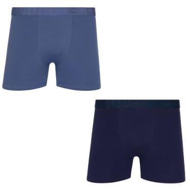 Imagem de Kit/2 Cueca Boxer Lupo 00784-088 Masculina Algodão Com Elastano T. P/G