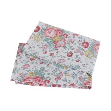 Imagem de Conjunto de 2 fronhas de algodão branco de qualidade de hotel com estampa floral tamanho queen fronhas decorativas respiráveis