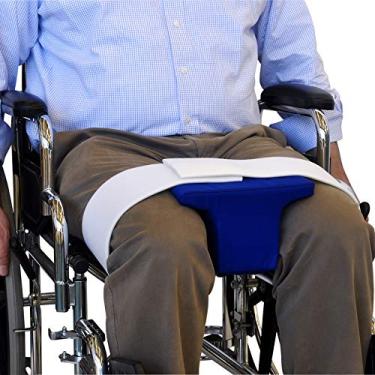 Imagem de NYOrtho Separador de joelho com cunha de abdução para recuperação de cirurgia de quadril – travesseiro ortopédico de 10 cm para suporte de perna, prevenção de contratura e uso pós-cirurgia – cadeira