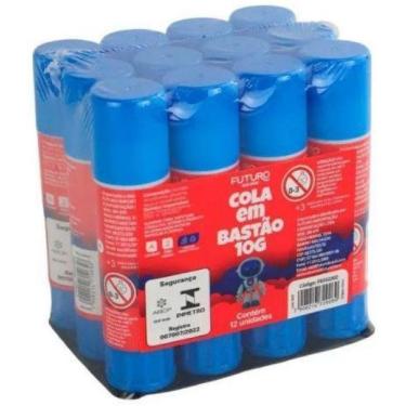 Imagem de Cola Em Bastão Escolar 10Gramas Kit 12 Unidades