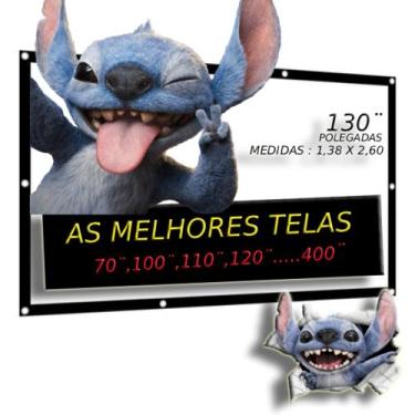 Imagem de Tela Telão de Projção 130 Polegadas Profissional ( Lona ) - ESTORY TEL