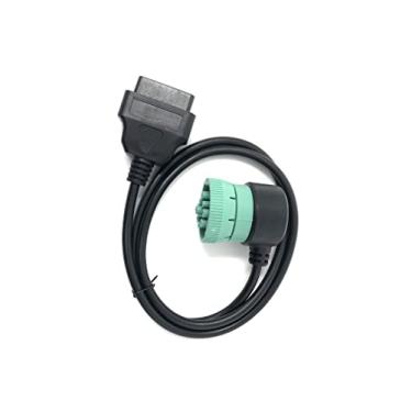 Imagem de AccuGPS Adaptador de Cabo de Scanner de Diagnóstico de Caminhão OBD2 de 9 Pinos para 16 Pinos OBD2 J1962-J1939 para Motor Diesel Cummins (Macho)