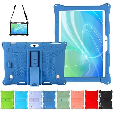 Imagem de Capa de silicone AKNICI para Dragon Touch Notepad K10/K10/Max10, FLYINGTECH 10, VANKYO MatrixPad S30, Lectrus 10, Hoozo 10, ZONKO 10.1, Victbing 10, BeyondTab 10, LLLCCORP 10, MaiTai 10, ANTEMPER 10, Azul escuro