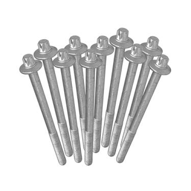 Imagem de Kit 10 Parafusos Cabeçote Original 93304811 Compatível com Corsa Celta Agile Montana Meriva Cobalt Spin Onix Prisma