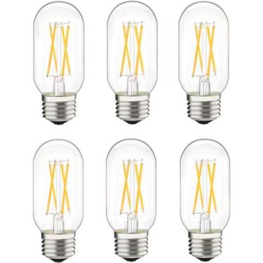 Imagem de Lâmpada tubular LED LiveMax Dimmable 6W 600lm 4000K E26, pacote com 6