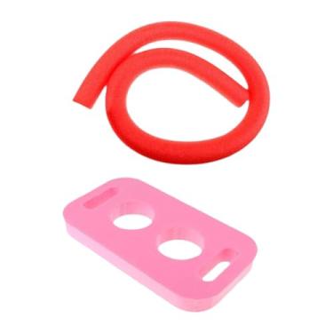 Imagem de MotiveTech Bastões de Piscina Pool Noodle, Práticos, Brinquedo Aquático para Atividades Ao Ar Livre, Versáteis, Reutilizáveis, Leves, Bastões de Flutuação para N, Rosa Vermelho