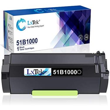 Imagem de Cartucho de toner compatível LxTek de substituição para Lexmark 51B1000 para usar com MS417DN MS317DN MS517DN MS617DN MX517DE MX617DE MX317DN MX417DE (preto, 1 unidade)
