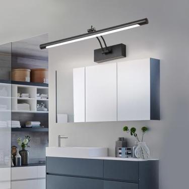 Imagem de Luzes de parede espelhadas de LED para banheiro Lâmpada de parede com ângulo ajustável rotativo de 270° moderno metal à prova d'água Arandelas de parede imagem alimentada pela rede iluminação sobre