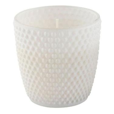 Imagem de Vela Perfumada Aromática Decorativa Copo De Vidro Poá Branco