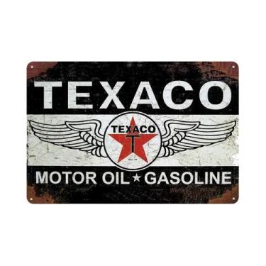 Imagem de Placa De Metal Retrô Vintage Com Motor a Gasolina, Arte De Parede Para