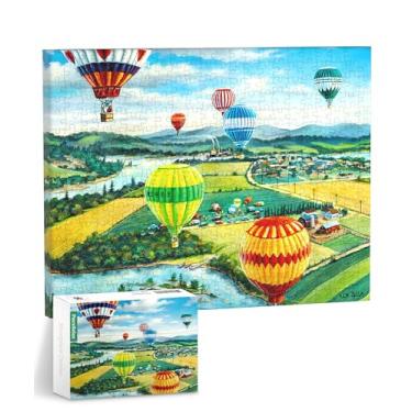 Imagem de PieceRelax Puzzle Canvas Wall Art 366 Plastic Pieces for Adults - Ken Zylla - Ballooners Rally - Unique Gift & Home Décor with Jigsaw Puzzle Artwork for Living Room Bedroom [HN1299]