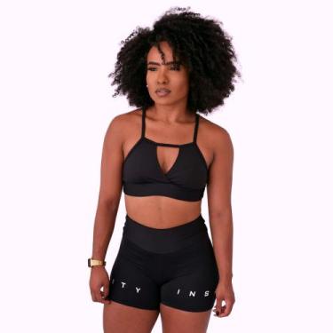 Imagem de Top Fitness Feminino Suplex Insanity Emily, M, Preto