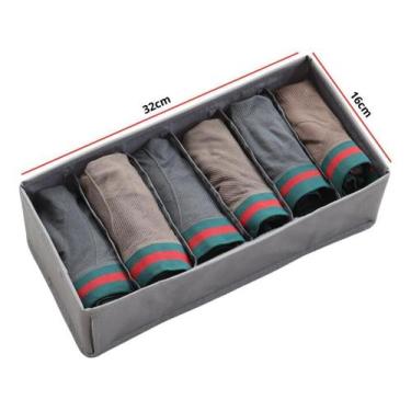 Imagem de Organizador Roupa Intima Meia Sutiã Calcinha 6 Espaço Gaveta - Y888