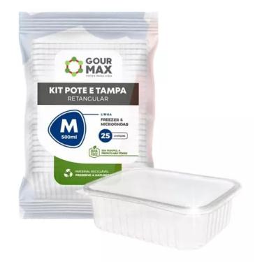 Imagem de Genérico, 50un Pote Descartável 500ml Freezer Microondas Marmita